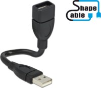 Delock USB 2.0 A male > A female ShapeCable 0.15 m