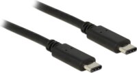 DeLock 83673 USB Type-C 2.0 M - USB Type-C 2.0 M Adapterkábel 1m - Fekete