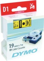 DYMO címke LM D1 alap 19mm fekete betű / sárga alap