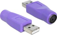 Delock PS/2 -> USB A F/M adapter lila