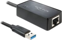 DeLock 62616 USB 3.0 M - RJ45 F Adapterkábel 0.15m - Fekete