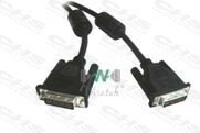 WIRETEK kábel DVI monitor Összekötő 3m, Male/Male, Dual Link, Árnyékolt