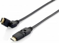 Equip 119363 HDMI kábel 1.4 apa/apa, aranyozott, 3m, forgatható csatlakozókkal