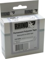 DYMO címke Rhino poli 9mm fehér