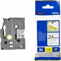 Brother TZES151 P-Touch Feliratozógép szalag 24 mm átlátszó alapon fekete, erős tapadású