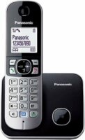 Panasonic KX-TG6811PDB DECT fehér háttérvil. kihangosítható hívóazonosítós fekete telefon