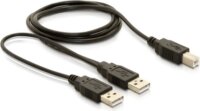 Delock Cable USB 2.0-B > USB-A power + power/data