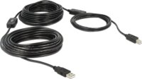 Delock Kábel USB 2.0 A típusú dugó > USB 2.0 B típusú dugó 20 m