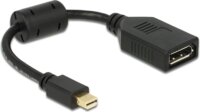 Delock mini Displayport(apa)> Displayport(anya) Fekete Adapter