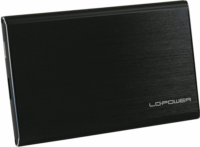 LC-Power LC-25U3-7B-ALU 2.5" USB 3.0 Külső HDD ház Fekete