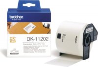 Brother DK-11202 elővágott öntapadós címke 300db/tekercs 62mm x 100mm White