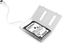 Icy Box kábel SATA 1xUSB 3.0 adapterrel + merevlemez védő doboz, fehér