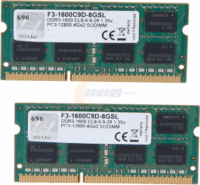 G.Skill 8GB /1600 Standard DDR3L SoDIMM Memória KIT