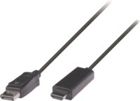 Nedis DisplayPort - HDMI (apa - apa) kábel 2m - Fekete