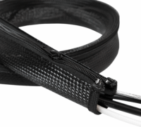 LogiLink KAB0049 Kábelvédő/Kábelrendező (Cipzáras) 2m Fekete