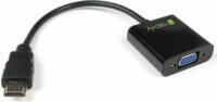 Techly HDMI - VGA adapter Fekete