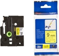 Brother TZEFX621 P-Touch Feliratozógép szalag 9 mm sárga alapon fekete, flexibilis