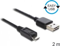 Delock EASY-USB 2.0 -A apa > USB 2.0 micro-B apa kábel, 2 m
