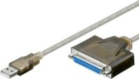 Goobay USB - LPT Párhuzamos Port Adapter kábel 1.5m - Szürke