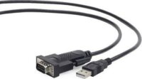 Gembird UAS-DB9M-02 USB 2.0 - RS232 soros port átalakító kábel 1.5m Fekete