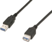 M-CAB 7001167 USB 3.0 hosszabbító kábel 1.8m - Fekete