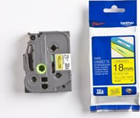 Brother TZE-641 P-touch Feliratozógép szalag 18mm / 8m - Sárga alapon fekete