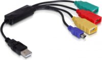 Delock 61724 USB 2.0 HUB 4 portos kábeles kivitelű külső hub
