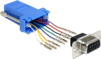 DELOCK D-SUB 9pin - RJ45 CAT5 UTP F/F adapter szet (szerelő készlet)