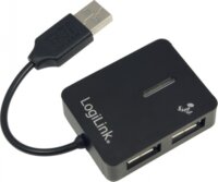 LogiLink Smile USB 2.0 4 portos hub, fekete