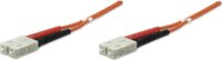 Intellinet 470018 multimódusú üvegszálas patch kábel SC-SC Duplex 2m - Narancssárga