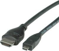 Roline HDMI micro - HDMI Ethernet kábel - 2m