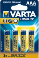 VARTA Longlife Alkaline AAA Ceruzaelem (4db/csomag)