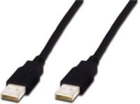 Assmann USB 2.0 HighSpeed Male to Male Connention kábel 1.0m - fekete