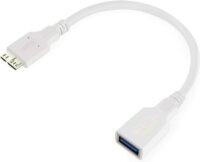 Unitek Y-C453 USB 3.0 OTG kábel 0.2m - Fehér