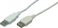 LogiLink USB Cable,USB 2.0, male/female, grey,5m