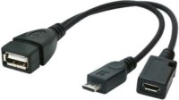 Gembird USB OTG AF átalakító kábel micro BM + micro BF 0.15 m (A-OTG-AFBM-04)
