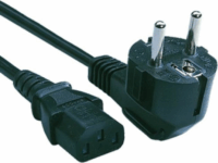OEM 230V hálózati tápkábel 1.2m - Fekete
