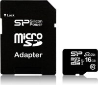 Silicon Power 16GB Micro Secure Digital Card Elite UHS-I + SD adapter
