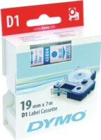 DYMO LM D1 Feliratozógép szalag 19mm kék betű / fehér alap
