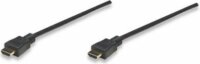 Manhattan monitor kábel, HDMI/HDMI 1.3, 7.5m, árnyékolt, fekete