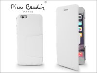 Pierre Cardin DeLuxe Apple iPhone 6 Plus flip slim tok Fehér