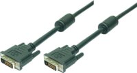 LogiLink DVI Cable,2x male,Dual Link, black,2M