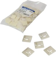 LogiLink KAB0042 Öntapadós 100 darabos Kábeltartó 20x20 mm - Fehér