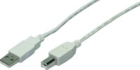 LogiLink CU0007 2x apa USB 2.0 A-B kábel - Szürke - 2m