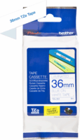 Brother TZE-263 36 mm Feliratozógép szalag Fehér alapon kék