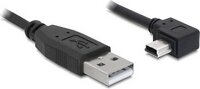 Delock USB 2.0-A apa - USB mini-B 5 tűs könyök apa átalakító kábel, 5m