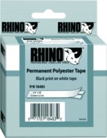DYMO címke Rhino poli 12mm fehér