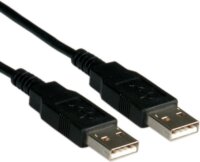 Roline USB 2.0 M - USB 2.0 M Összekötőkábel 0.8m Fekete