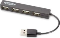 Ednet 4-port USB2.0 Fekete mini HUB