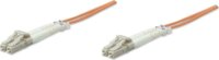 Intellinet 470315 optikai patch kábel 50/125 LC duplex 2m - Narancssárga